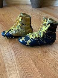 Black And Gold Youth Football Cleats Advertisement Ebay Boys Under Armor Gold Black Football Cleats Size 8 5 Football Cleats Under Armor Cleats