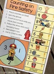 Fire Safety Themed Counting On Board Game Classroom Freebies Fire Safety Early Learning Counting For Kids