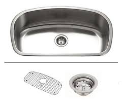 Bath towels, rugs & mats, accessories, shower curtains, robes 32 Inch Stainless Steel Undermount Curved Single Bowl Kitchen Sink With Accessories