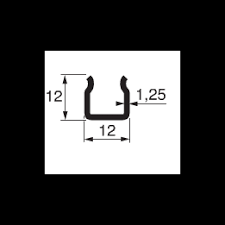 Caractéristiques utilisé pour des procédés de tronçonnage à 45° des parcloses en pvc. Profile A Froid En U Pareclose 12x12x12x1 25 Acier Galvanise