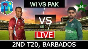 Today's wi vs pak dream11 match top picks. Live Pakistan Vs West Indies Live 2nd T20 Live Pak Vs Wi Live West Indies Vs Pakistan Live Youtube