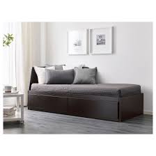 Flekke Daybed Frame With 2 Drawers Black Brown Twin Ikea In 2020 Day Bed Frame Comfortable Sofa Daybed