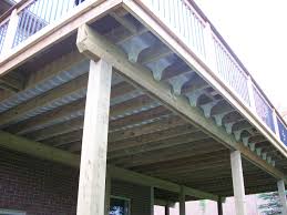 Ft.) drape between the lower edges of deck joists to form sloped. Southeastern Michigan Under Deck Drainage System Rainescape Dekdrain Timbertech Outdoor L Under Deck Drainage Under Deck Drainage System Under Deck Roofing