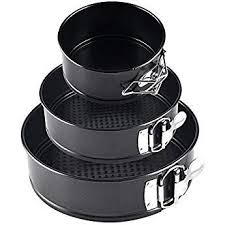 Springform Cake Pan 3 Pieces Set Alotpower 4 Inch 7 Inch 9 Inch Non Stick Leakproof Round Cake Pan With Removable Springform Pan Cake Round Cake Pans Cake Pans