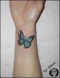 Blue Butterfly Tattoo By Blaze Www Facebook Com Zentattoozagreb Blue Butterfly Tattoo Butterfly Tattoo Butterfly Tattoos For Women
