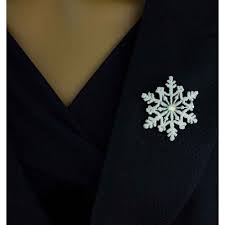 snowflake brooch pin