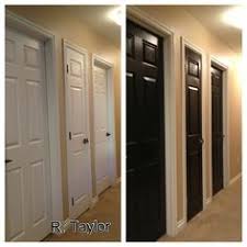 Black Interior Doors Before And After Interior Design Black Interior Doors Black Hallway Home
