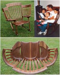 This Rocking Chair Cradle Combo Is Amazing Diy Rocking Chair Rocking Chair Makeover Rocking Chair