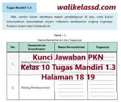 Check spelling or type a new query. Kunci Jawaban Pkn Kelas 10 Tugas Mandiri 1 3 Halaman 18 19 Wali Kelas Sd