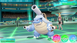 And … as such, let's go focuses heavily on your bond with pikachu and eevee, has the presence of the team rocket wild pokémon battles are also taken out and the game instead uses the catching minigame from pokémon go as. Official Battle Screenshots Of Mega Blastoise In Pokemon Let S Go Pikachu And Let S Go Eevee Pokemon Blog