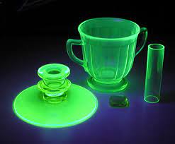 It has a lot of different names for being the same exact thing. Vaseline And Uranium Glass Ca 1930s