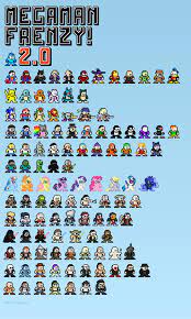 Megaman Frenzy Perler Bead Art Pixel Art Characters Perler Beads Designs