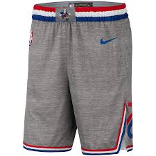 Find new philadelphia 76ers apparel for every fan at majesticathletic.com! Men S Nike Gray Philadelphia 76ers City Edition Swingman Performance Shorts