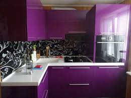 17 amusing purple color kitchen design