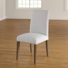 Alcott Hill Trefethen Linen Upholstered Side Chair Upholstery Colour Cream In 2020 Dining Chairs Solid Wood Dining Chairs Parsons Dining Chairs