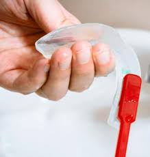 In a dish, mix 1 cup warm water with 2 teaspoons of baking soda. 7 Recommended Methods For Cleaning Your Mouthguard