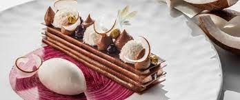 Two star michelin restaurant aan de poel stefan van sprang. Eve Moncorger Five Star Hotel Chateau Saint Martin Spa Fine Dining Desserts Dessert Restaurants Gastronomic Food