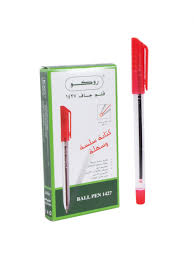 طقم اقلام حبر احمر جاف من روكو 10 قطع