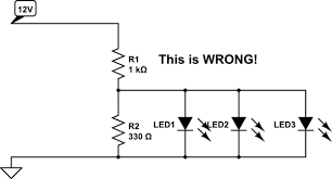 Here a sample 3 watt led driver circuit diagram , total 12 leds. I M Trying To Use 3v Leds In A 12v Circuit In My Car Electrical Engineering Stack Exchange