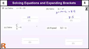 However, the solutions of most equations are not immediately evident by inspection. Solving Equations Gcse Maths Foundation Revision Exam Paper Practice He Youtube