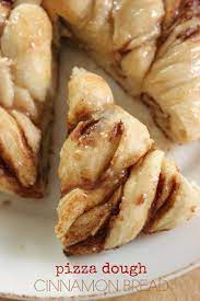 Pizza Dough Cinnamon Bread Slice Or Pull Apart The Soft Warm Dough With Your Hands Sweet Pizza Cinnamon Bread Dessert Pizza Recipes