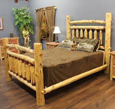 Red Cedar Arkansas Log Bed By Diamond Point Red Cedar Log Bed Log Furniture Plans Log Bed Frame Rustic Log Furniture