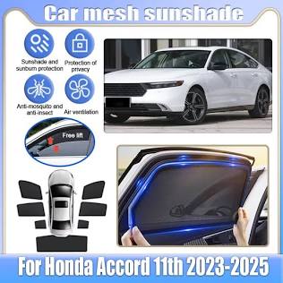 Custom window shade setup for Honda Accord (2024–2025), AI generated