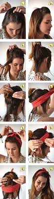 Bandana Binden Anleitung Offene Haare Haarband Frisur Frisuren Mit Bandana Frisuren