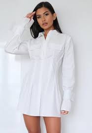 2020 popular 1 trends in women's clothing, sports & entertainment, men's clothing, novelty & special use with ladies white long sleeve shirts and 1. White Utility Pleated Waist Shirt Dress Shirt Dress Shirt Dress Outfit White Long Sleeve Shirt Outfit