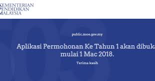Bagi pengguna kali pertama, anda wajib membuat pendaftaran sebagai pengguna terlebih. Permohonan Online Murid Tahun Satu 2019 2020
