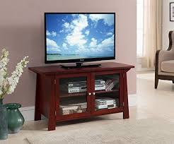 Kings Brand Furniture Tv Stand Storage Console With Glass Doors Cherry Finish Home Entertainment Furniture Tv Stand With Storage Furniture Manufacturers The amish tv console with 2 glass sliding doors boasts a beauty that only our amish woodworkers are capable of creating.