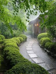 Green In The Rain Japanese Garden Japanese Garden Design Beautiful Gardens
