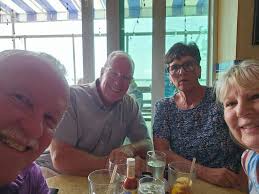 Old LT&T employees lunch reunion with frame girls