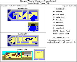 Dragon quest i & ii (japan) en by rpgone v2.0 (dragon warrior version). Dragon Warrior Monsters 2 Cobi S Journey Water World Ghost Ship Map Map For Game Boy Color By Starfighters76 Gamefaqs