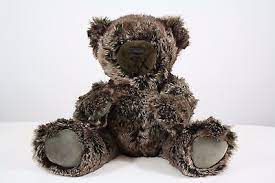 Restoration Hardware Brown Fur Plush Jointed Teddy Bear 16 Stuffed Animal Teddy Bear Bear Plush