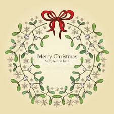 Mistletoe is used as a christmas decoration, and people often kiss under it.learn how to draw mistletoe with our super easy to follow step by step bat drawing tutorial. Christmas Wreath With Mistletoe Drawing Clipart Image
