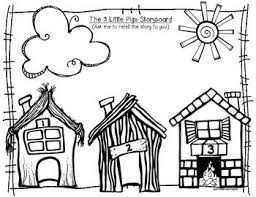 The three little pigs 3. 3 Little Pigs Retelling A Story Storyboard And Character Folktale Fun Little Pigs Three Little Pigs Pig Coloring