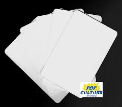 A plain white standard sized playing card with no printing on either side this deck is perfect for making your own playing cards. Blank Playing Card Deck Pop S Culture Shoppe