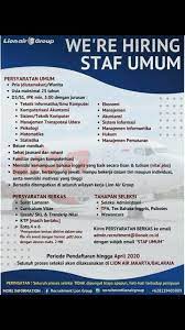 Maybe you would like to learn more about one of these? Lion Air Staff Umum Departemen Statistika