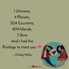 .islands 204 countries and i had the unfortunate luck of meeting there are 8 planets you.there are six stimulus checks hidden in chocolate bars throughout the country. 1 Universe 9 Planets 20 Quotes Writings By Chirag Patel Yourquote