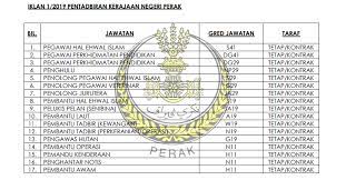 Interested applicants with suitable skills are requested to submit an application to the details provided. Jawatan Kosong Di Suruhanjaya Perkhidmatan Awam Negeri Perak Jobcari Com Jawatan Kosong Terkini