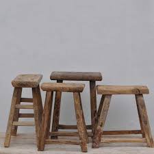 Rustic Antique Wooden Stool Home Barn Rustic Seating Rustic Stools Wooden Dining Chairs Wooden Stool Designs