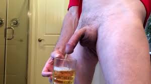 Gay Guy Drinks Piss From Glass