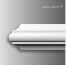 Most often used in conjunction with wainscoting it also can be used with thick paneling. Polyurethane Small Thick Chair Rail Molding For Sale