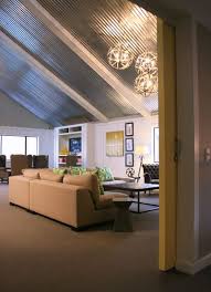 Corrugated Metal Ceiling Homestead Ranch Remodel It Would Be Cool To Work This In To My Regular Home Metal Building Homes Home Metal Barn Homes