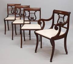 Antique Lyre Back Chairs Dinning Chairs Dining Room Suites Living Room Makeover