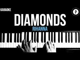 Rihanna Diamonds Karaoke Slower Acoustic Piano Instrumental Cover Lyrics Youtube