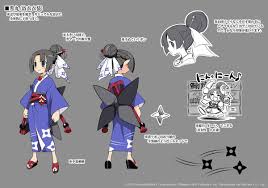 yukimaru, disgaea, disgaea 2, disgaea rpg, concept art, official art,  1girl, black hair, japanese clothes, kimono, reference sheet, wedge heels -  Image View - | Gelbooru - Free Anime and Hentai Gallery