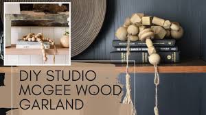 We're often asked how to mix wood tones in your home. Diy Studio Mcgee Wood Bead Garland Youtube