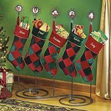 Metal Stocking Holder With 3 Holders Stocking Stand Christmas Stockings Personalized Christmas Stocking Hangers